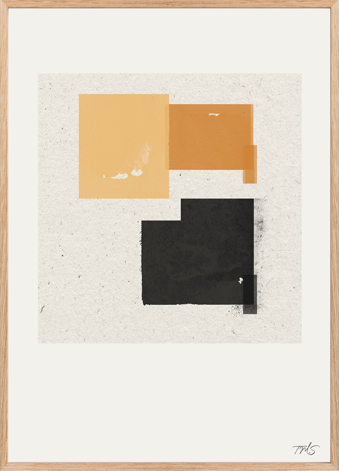 Gerahmtes Poster „Subdued Whispers“