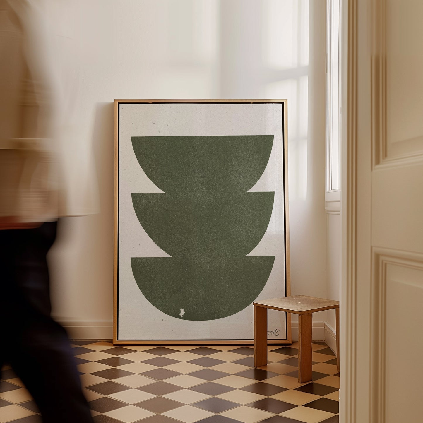 Grüne Retro-Objekte