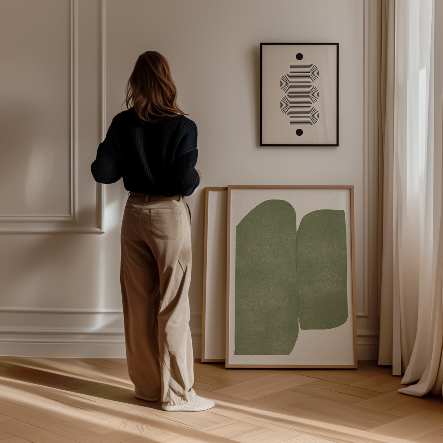 Mid Century Modern Grünes Objekt