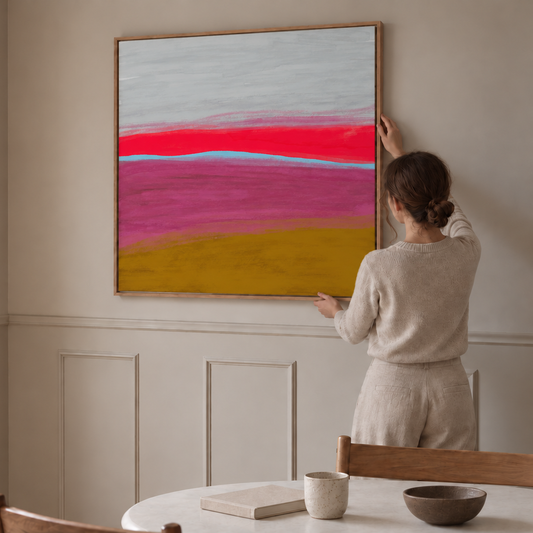 Crimson Horizon - Canvas